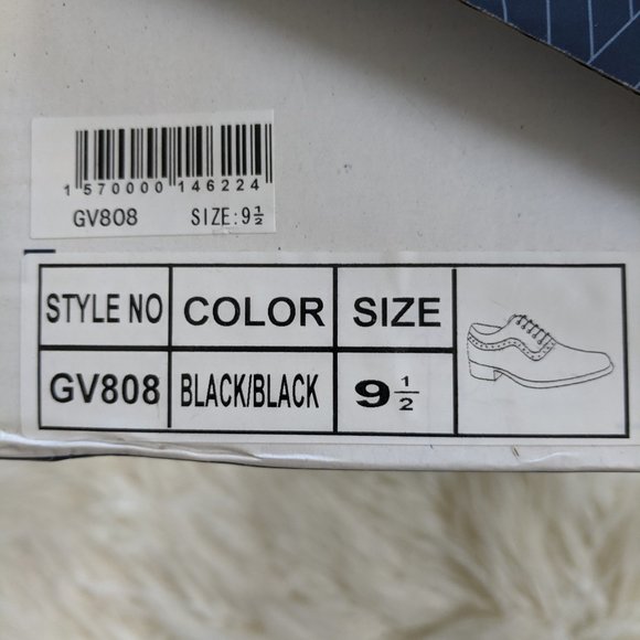 Gino Vitale Men's Black Oxford Shoes 9.5 - Picture 6 of 6